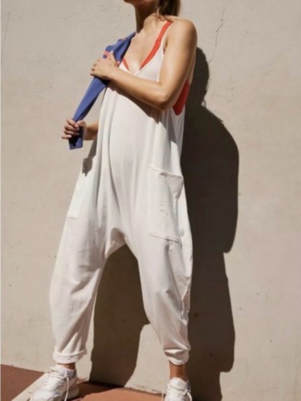 Free People Hotshot Onesie Jumpsuit Khaki Large EUC